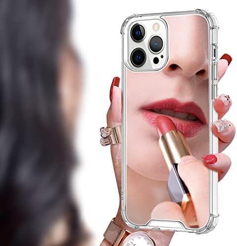 for iPhone 14 pro max Mirror Case for Women,Acrylic Mirror Phone Case That Can Be Used for Outdoor Makeup for Girl Who Love Beauty(Prevents Drops)