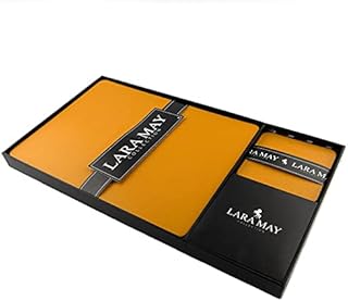 Sets Of 8 Mustard Yellow Recycled Leather Placemats ( 28cm x 21cm ) and 8 Recycled Leather Coasters. Made In The UK By Lara-May.