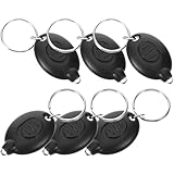 Yardenfun 6 Stück Mini LED Schlüsselanhänger Taschenlampe Kompakte Leichte Notfall LED taschenlampen aus Langlebigem Abs Praktische Schlüsselring leuchte für Camping Wandern Outdoor und