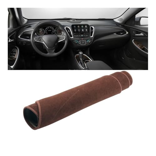 Tapis de tableau de bord antidérapant marron pour Chevrolet Malibu XL 2015-2023