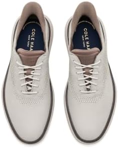 Cole Haan Men's Grand Phaze Laser Cut Quick-On Oxford, Pumice Stone/Truffle/Pumice Stone Nubuck, 13-M US