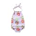 Mornbaby Baby Girl Swimsuit Pineapple Backless Halter Swimwear Sunsuit Summer Beachwear Outfit (Pineapple, 9-18M)