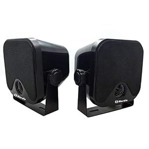 4 Inches Heavy Duty Waterproof Boat Marine Box Outdoor Speakers Surface Mounted for Skid Steer ATV UTV RZR Golf Cart…
