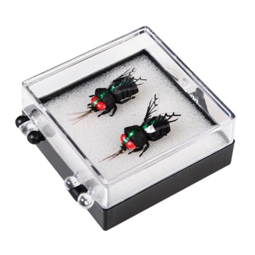 Fishing Flies Set Artificial Fly Fishing Lures Bait Bee Jig Hooks Crankbaits 1Pair, fly fishing hook - Image 8
