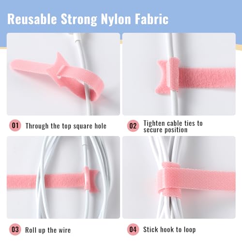 Vitever CSZD-200 200Pcs Cable Ties, 6 Inch Multi-Colour Cable Ties For Cable Management, Adjustable Fastening Cable Ties thumb #4