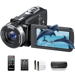 Video Camera Camcorder 4K 42MP 18X Digital Zoom IR Night Vision YouTube Camera Recorder for YouTube 3.0″ 270° Rotating Screen Vlogging Camera YouTube with Batteries,LED Fill Light,Remote Control