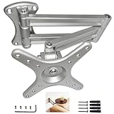 ANTEISI Bedside Shelf Wall Mount Tea Table Folding Brackets,Floating Nightstand Retractable Folding Hinges,Narrow Side Table Retractable Bracket,Suitable for Living Room,Bedroom,Study,Bathroom,Etc