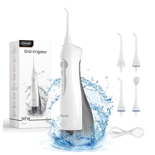 Fio dental de água, limpador de dentes sem fio 330ML 3 modos Irrigador dental portátil USB recarregável Fio dental elétrico dental para cintas dentais, pontes cuidados para casa viagem