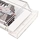 ASHATA Foto Aufbewahrungsbox für , 3 Zoll Bildhalter Hülle, Sofortbildkamera Foto PC, Tragbare Foto Halter Hülle mit Handseil für Bildkarten (Transparenter Glitzer)