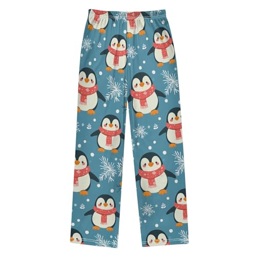 Scarf Penguin Boys Pants Boys Athletic Pants Long Pant for Boywith Pockets Wide-Leg Size 6-14Y2