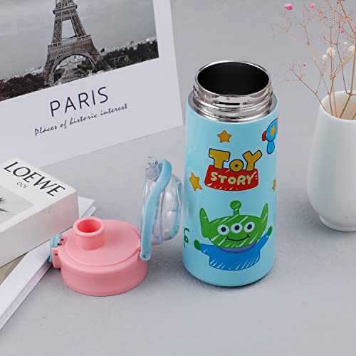Cartoon Alien Stainless Steel Vacuum Bottle Leakproof,Insulated For Hot Or Cold Alien Water Bottle Travel Mug For Girl-10 #TOP6
