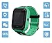 Produktbild AXDNH Kids Smart Watch Phone, GPS Triple Positioning Smart Armbanduhr für Kinder von 3-12 Jahren, Kinder mit zwei Gesäßen, Anrufen SOS Uhr Intelligente Uhr für Kinder Holiday Gift grün