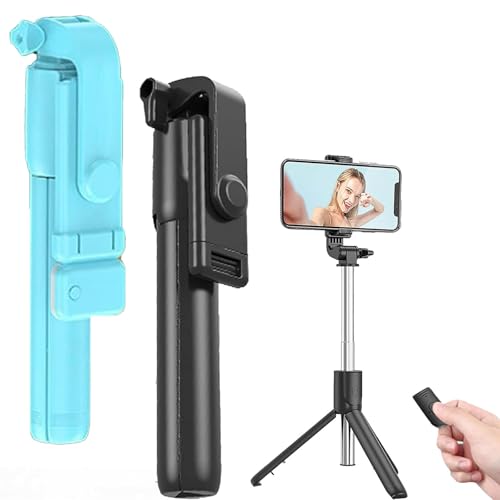 Admissioni 6 in 1 Selfie Stick Tripod con Remote con Light per Travel per iPhone 3 Modes 2pcs-d NO Filling bluetooth wireless