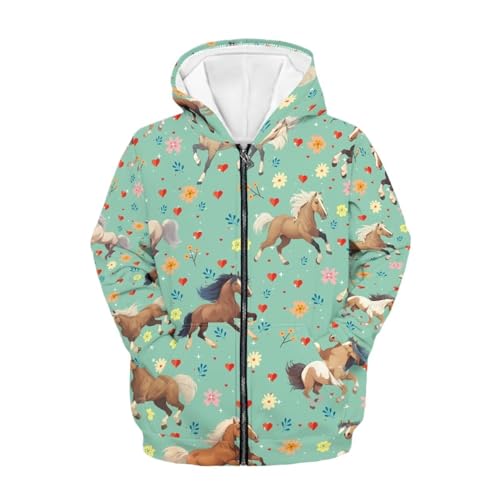 Hawapod Hoodies Outerwear Zip Up Hoodies For Kids Long Sleeve Pockets Sweatshirt For Boys Girls 6-16 Years - Main Image