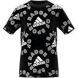 Photo Gallery adidas lk logo tee maglietta, nero/bianco, 6 años unisex-bimbi Photo Gallery adidas lk logo tee maglietta, nero/bianco, 6 años unisex-bimbi