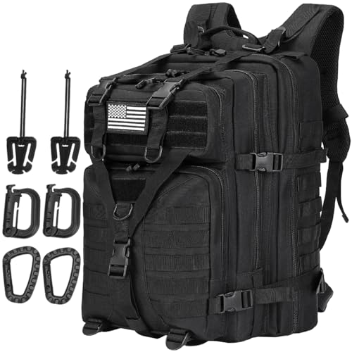 Phoking 45L Military Tactical Backpack Large 3 Day Assault Pack Army Bug Out Bag Rucksack Backpack Molle Bag Backpacks