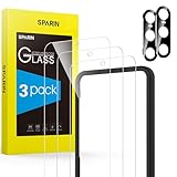 SPARIN 3+2 Pack Screen Protector for Samsung Galaxy S23 5G 6.1 Inch with Camera Lens Protector, 9H Tempered Glass with Easy Installation Frame, Case Friendly, Anti-Scratch