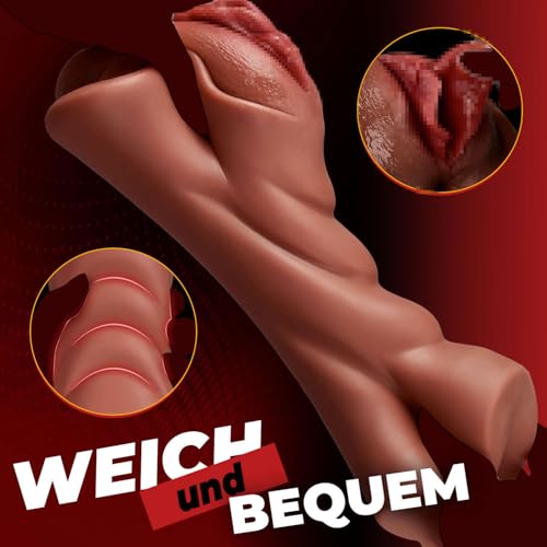 Realistischer Masturbator Taschenmuschi Masturbieren für Mann, braun – Ansicht 5