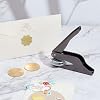 PH PandaHall Hand Embosser Seal Stamp Book Embosser Set Blank Steel Library Embossing Seal Stamps Hand-Held Embossing Stamp with 2pcs Blank Steel Disc for Library Books Envelopes Napkins Gift Decor