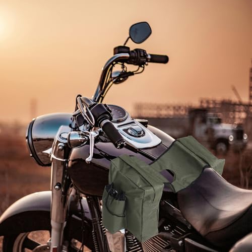 Bolsa Moto Oxford Doble Bolsillo resistente para asiento trasero 6