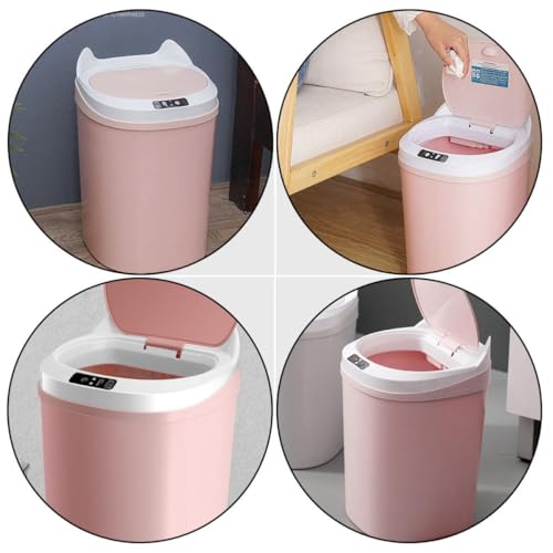 Bote de basura inteligente 17l recargable con sensor y tapa miniatura 3