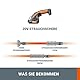 WORX WG801E.9 - Akku Gras- und Strauchschere 20V PowerShare, 3-in-1 Schere mit verschiedenen Messer Aufsätzen – 20 cm Schere, 12 cm Strauchtrimmer, 10 cm Grasmesser – ohne Akku und Ladegerät