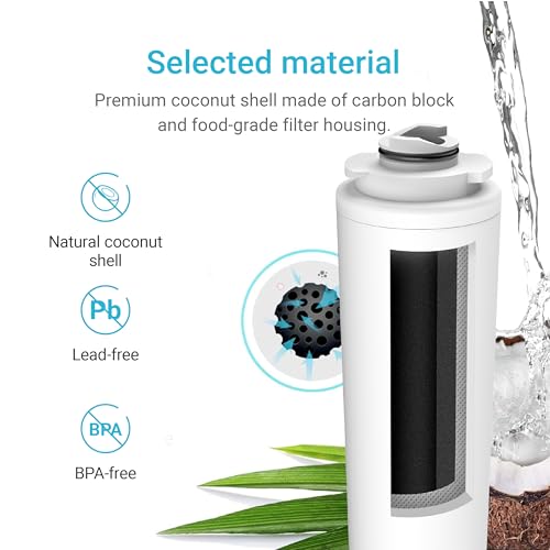 [WITH CHIP] AQUA CREST WF283-R Replacement for Elkay® 51300C, Compatible with Elkay® ezH20® and Halsey Taylor® Bottle Filling Stations, NSF/ANSI 42, Reduces Chlorine, Bad Taste & Odor by AQUA CREST - Image 6