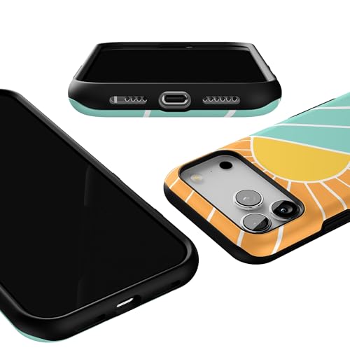Coque iPhone 17 Pro Max Casely vagues et soleil design de protection compatible MagSafe - 3