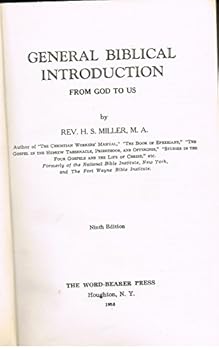 Hardcover General Biblical Introduction Book