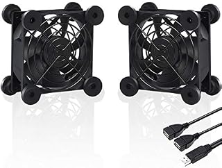 upHere 80mm Fan USB Powered Fans Quiet computer cooling 5v Fan Compatible for PC/Xbox/Playstation/TV Box,etc,U803