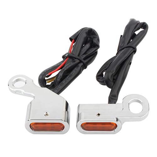 Clignotants moto guidon pour Softail 1996-2014 boîtier noir LED