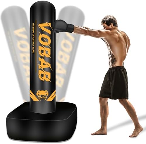 Vobab Heavy Punching Bag with Stand Adults Teens, 70" Freestanding ...