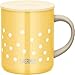THERMOS JDG-352LTD D-Y Stainless Steel Vacuum Insulated Mug, 11.8 fl oz (350 ml), Dot Yellow