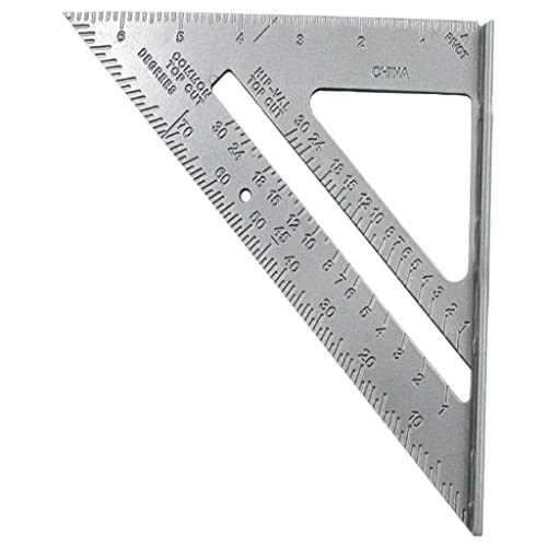 Regla Triangular de Acero Precisa 7 Pulgadas Gris miniatura 1
