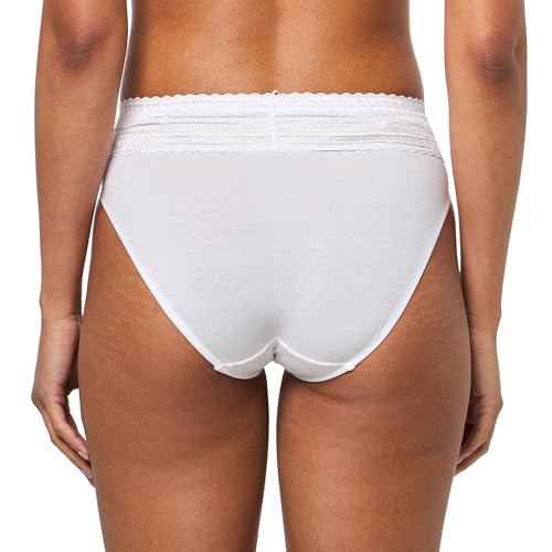 Image of Warner's Women's No Pinching No Problems Dig-free Comfort Waist With Lace Cotton Hi-cut Rt2091p