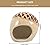 POPETPOP Hamster Ceramic Nest- Hamster Hideout, Hamster Bedding for Hamster Gerbil Guinea Pig