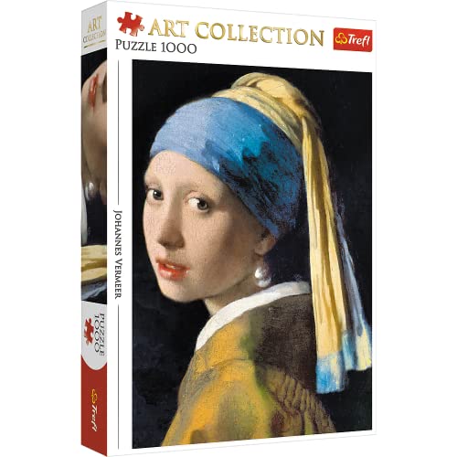 Trefl-Ein Mädchen mit, Jan 1000 Piezas, Colección de Arte, Adultos y niños a Partir de 12 años...