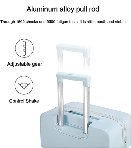 Luggage Travel Gear Suitcases with Wheels Portable Large-Capacity Luggage Wear-Resistant Suitcase for Students(A,24 in) 5