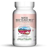 Maxi Health Red Yeast Rice 600 mg – Red Yeast Rice with CoQ10 and Policosanol for Daily Support for Heart Wellness – Vegan, Kosher – 120 Vegetarian Capsules