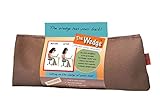 Effective Posture Correction Cushion for Office Chair, Car Seat and Travel - Back Pain and Sciatica Relief and Lumbar Support with Simple, Unique Orthopedic Wedge Pillow Features - Made in USA, Tan