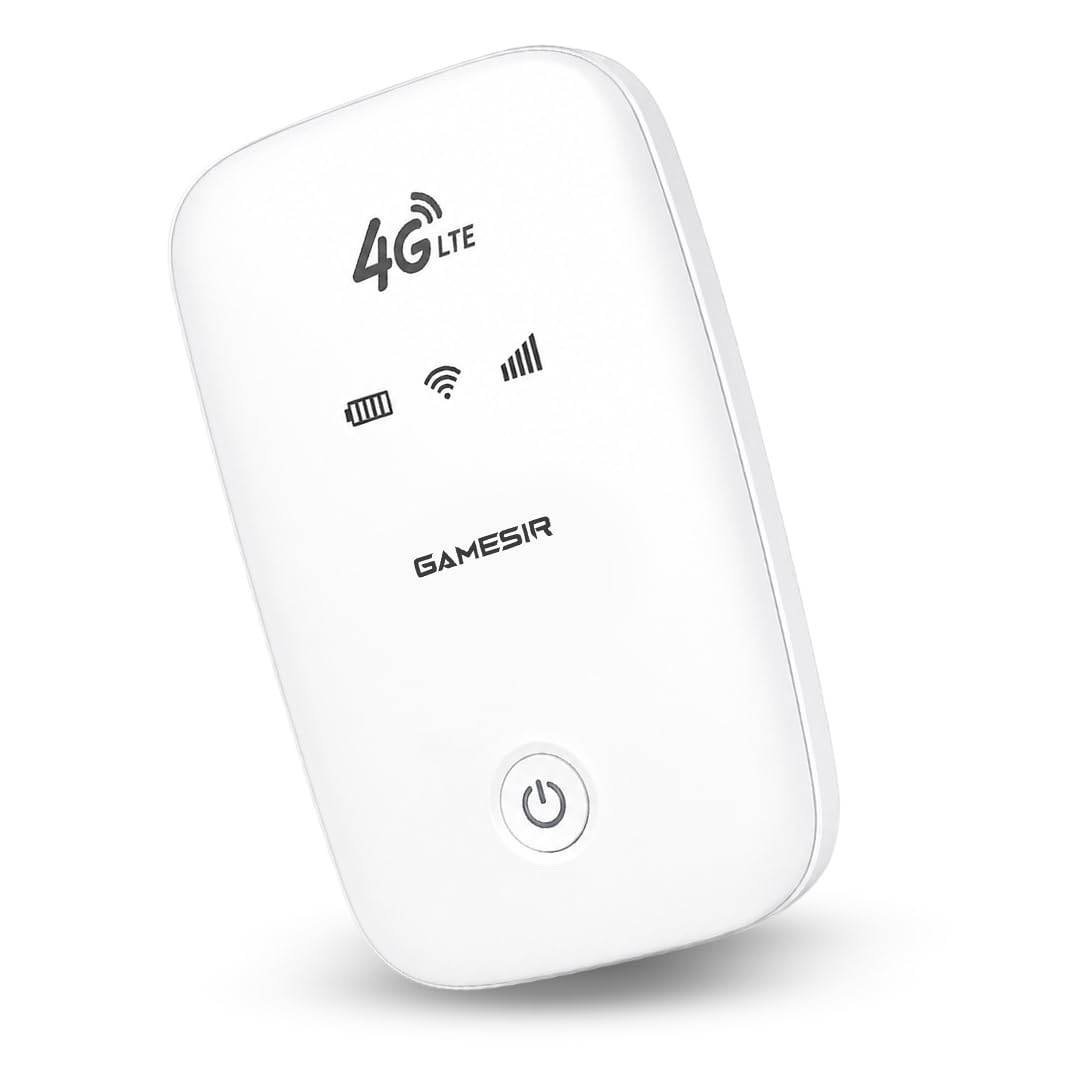 GameSir 4G LTE Portable WiFi Dongle, SIM Card Supported 150Mbps Wireless Hotspot, High-Speed, 2100Mah Rechargeable Battery, 150Mbps Wireless Hotspot, Multi-Device Connectivity (White)-image-46