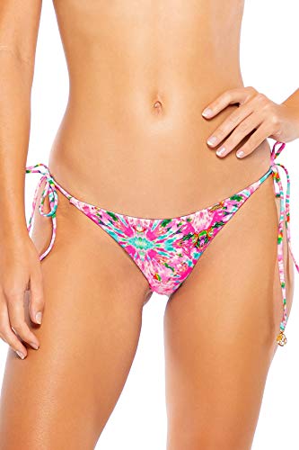 Ocean Drive Euphoria - Wavy Ruched Back Tie Side Bottom - M/Multicolor