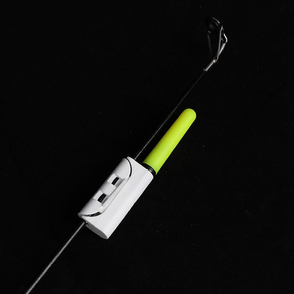 5 luces LED nocturnas para caña de pescar, luz luminosa, luces de punta de caña para pesca nocturna, luz de caña de pescar nocturna y alarma de mordida, punta de caña de pescar brillante,