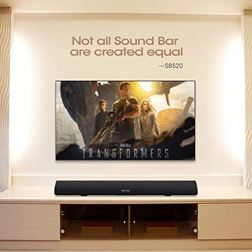 80Watt 34Inch Sound Bar, Bestisan Soundbar Bluetooth 5.0 Wireless And Wired Home Theater Speaker (Dsp, Bass Adjustable, Optical Cable Included) #TOP5