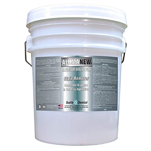 Quality Chemical Aluminum Cleaner Brightener & Restorer - Aluminum Cleaner, Aluminum Wheel Cleaner, Aluminum Cleaner, Pontoon Cleaner Aluminum, Aluminum Rim Cleaner 640 oz (pack of 1)