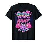 80's Baby Birthday Party Costume Retro Roller Skating Women T-Shirt