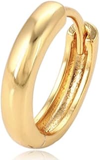 AT Jewellery - 9ct Yellow Gold Filled Men's Single 11mm Hoop Earrings