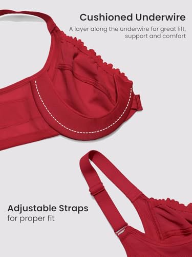 Image of DELIMIRA Women's Front Closure Posture Lace Bras