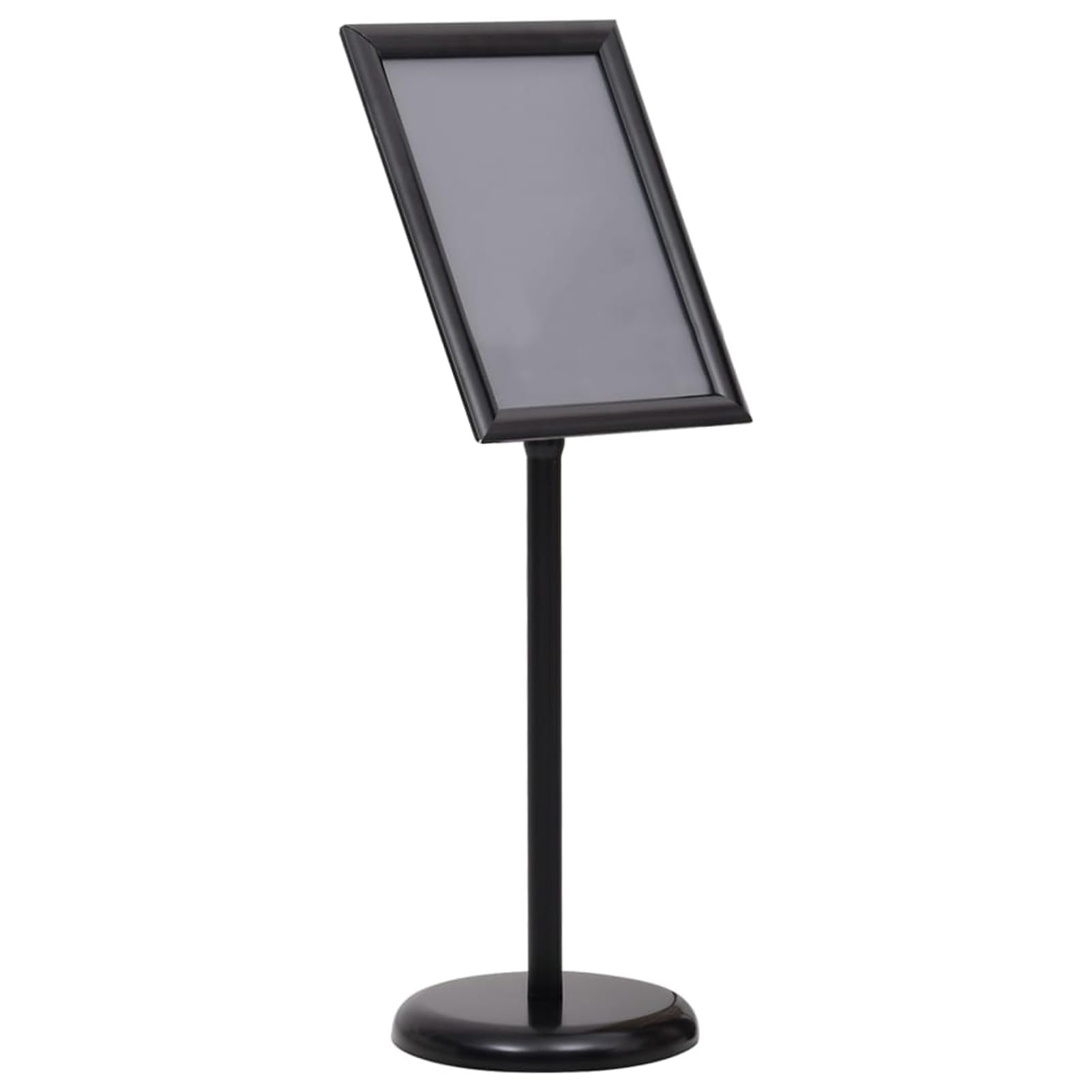 Kundenstopper Plakatständer A3, Aluminiumlegierung Schwarz, Höhenverstellbarer Infoständer mit PVC-Folie, für Restaurant Büro Schaufenster Werbung 51206