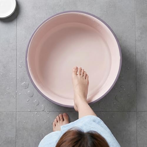 FOMIYES Spa de pies grande de plástico grueso con base antideslizante miniatura 6